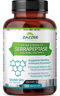 Foto 1 | Zazzee Serrapeptase 120,000 Spu Alivia El Dolor Y La Inflamación 120 Capsulas