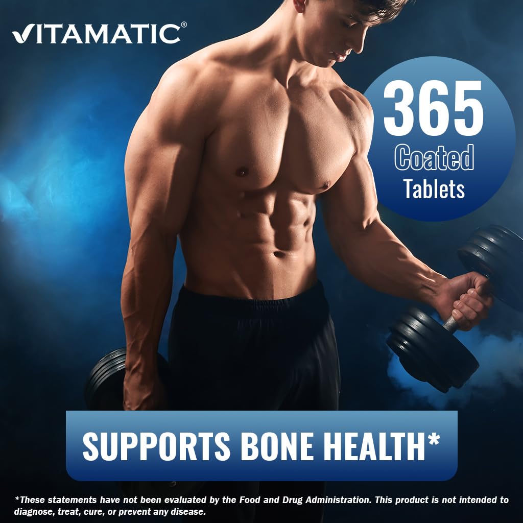 Foto 6 pulgar | Suplemento De Calcio Vitamático De 1200 Mg Con D3, K2 Y B12 365 Tabletas - Venta Internacional.
