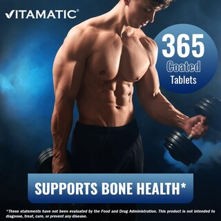 Foto 5 | Suplemento De Calcio Vitamático De 1200 Mg Con D3, K2 Y B12 365 Tabletas - Venta Internacional.