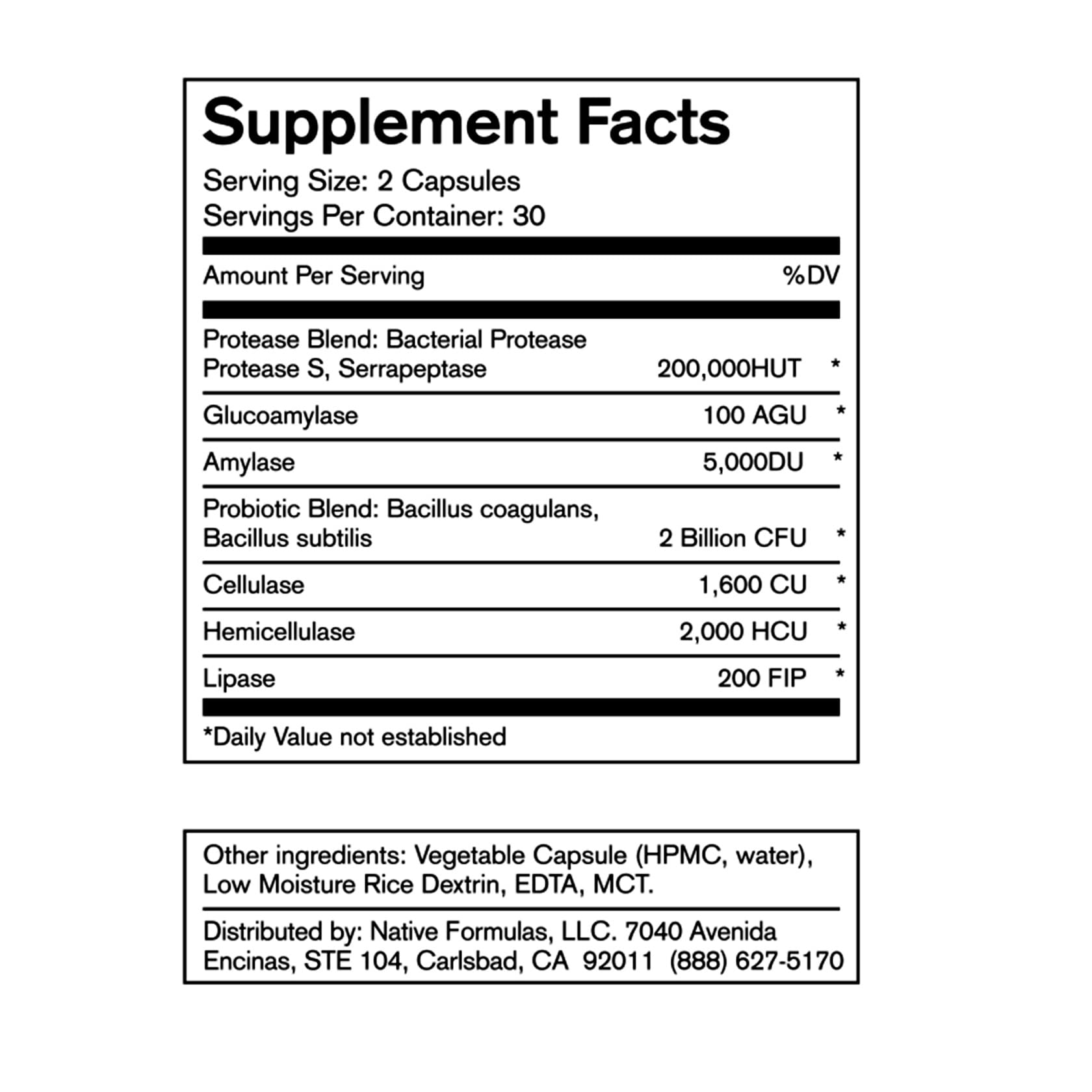 Foto 6 pulgar | Suplemento Native Formulas Restore 3 Proteolitic Enzyme & Sp - Venta Internacional.
