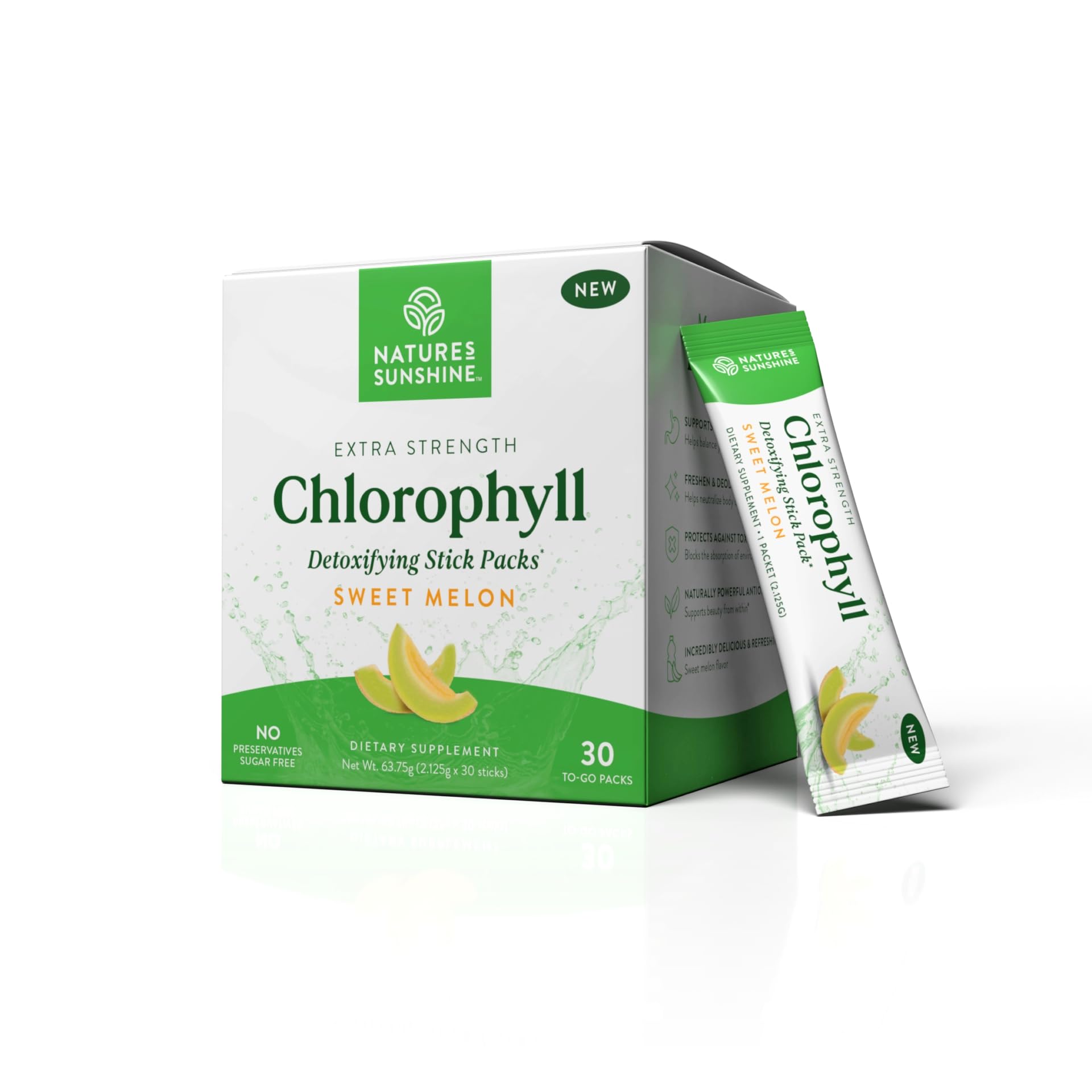 Foto 2 pulgar | Paquetes De Clorofila En Barra Nature's Sunshine Supercharge Detox - Venta Internacional.