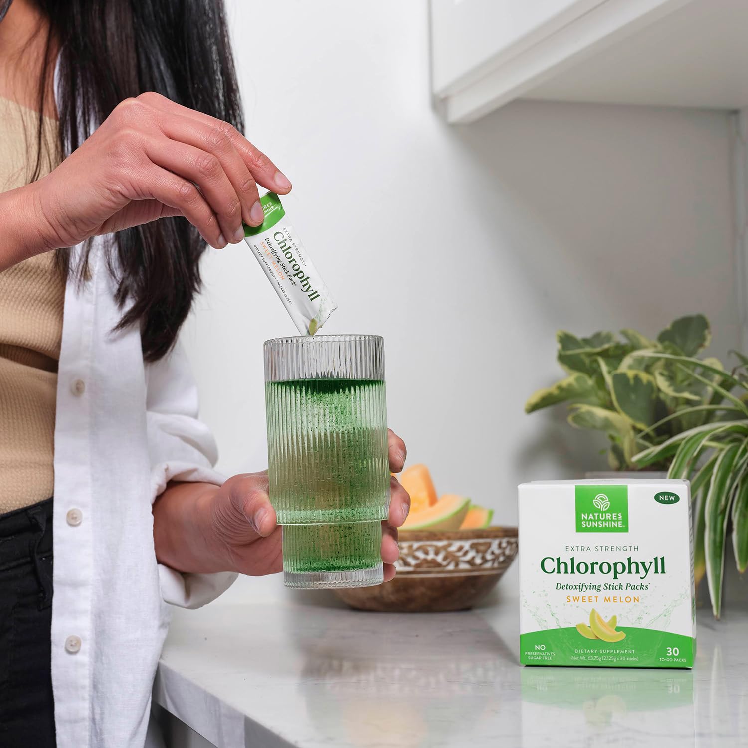 Foto 3 pulgar | Paquetes De Clorofila En Barra Nature's Sunshine Supercharge Detox - Venta Internacional.
