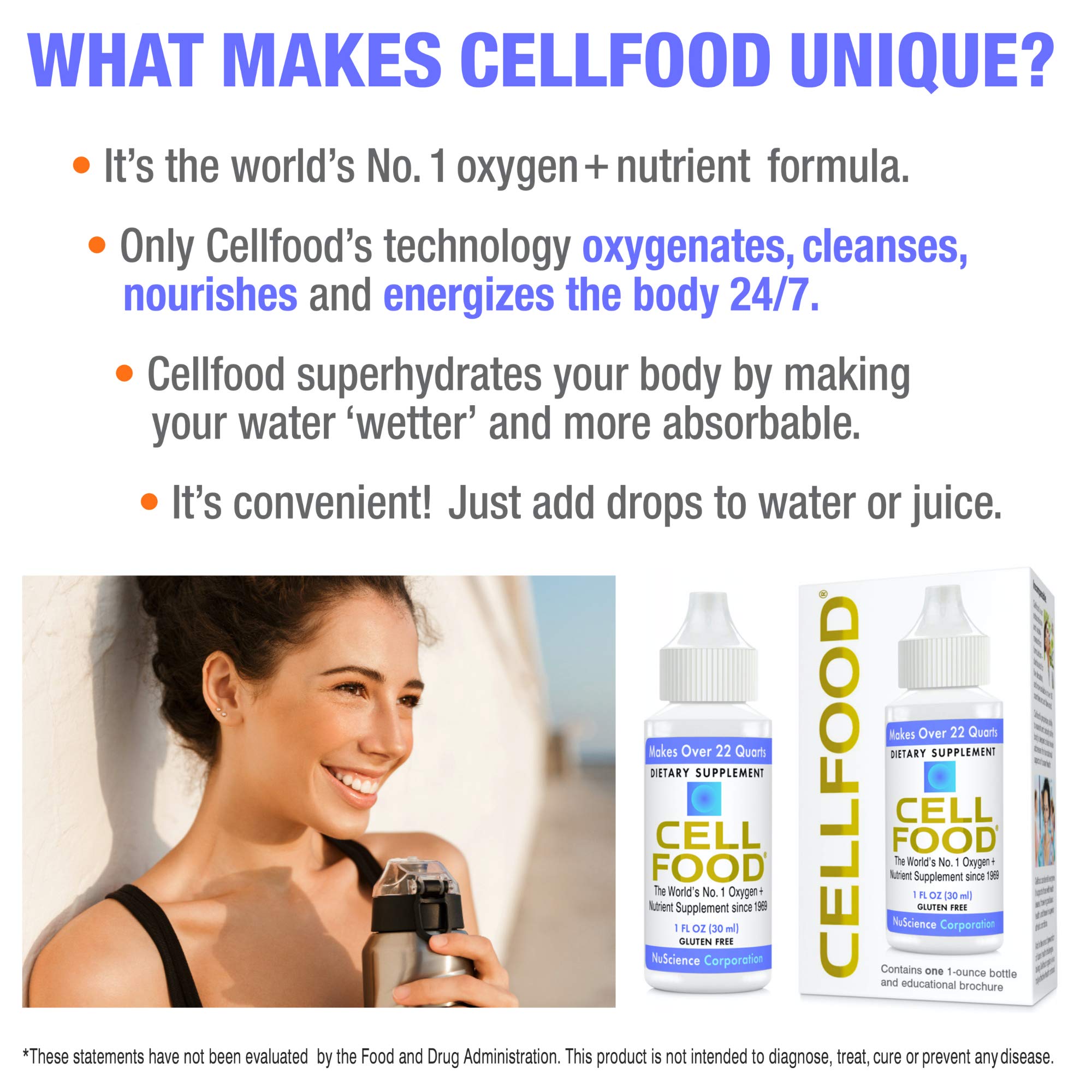 Foto 4 pulgar | Suplemento Concentrado Líquido Cellfood, 30 Ml, Paquete De 10 - Venta Internacional.