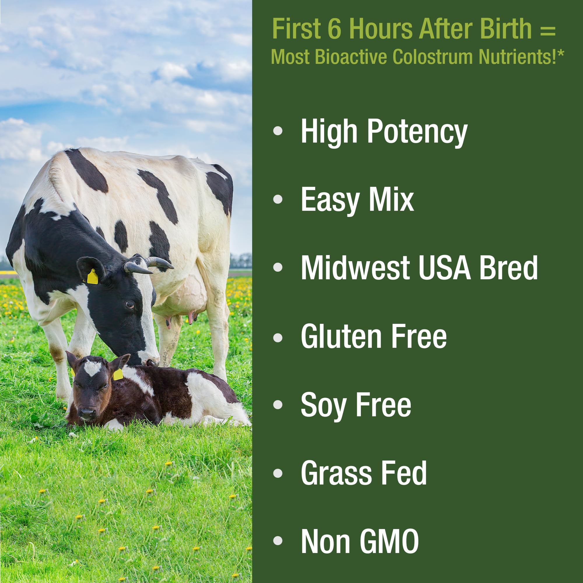 Foto 4 pulgar | Colostrum Powder Peak Performance First Ordeñando Animales Alimentados Con Pasto - Venta Internacional.