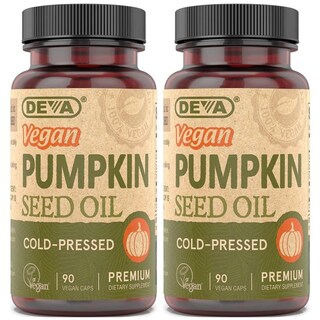 Foto 1 | Suplemento De Aceite De Semillas De Calabaza Vegano Deva Nutrition 500 Mg 90 Cápsulas - Venta Internacional.