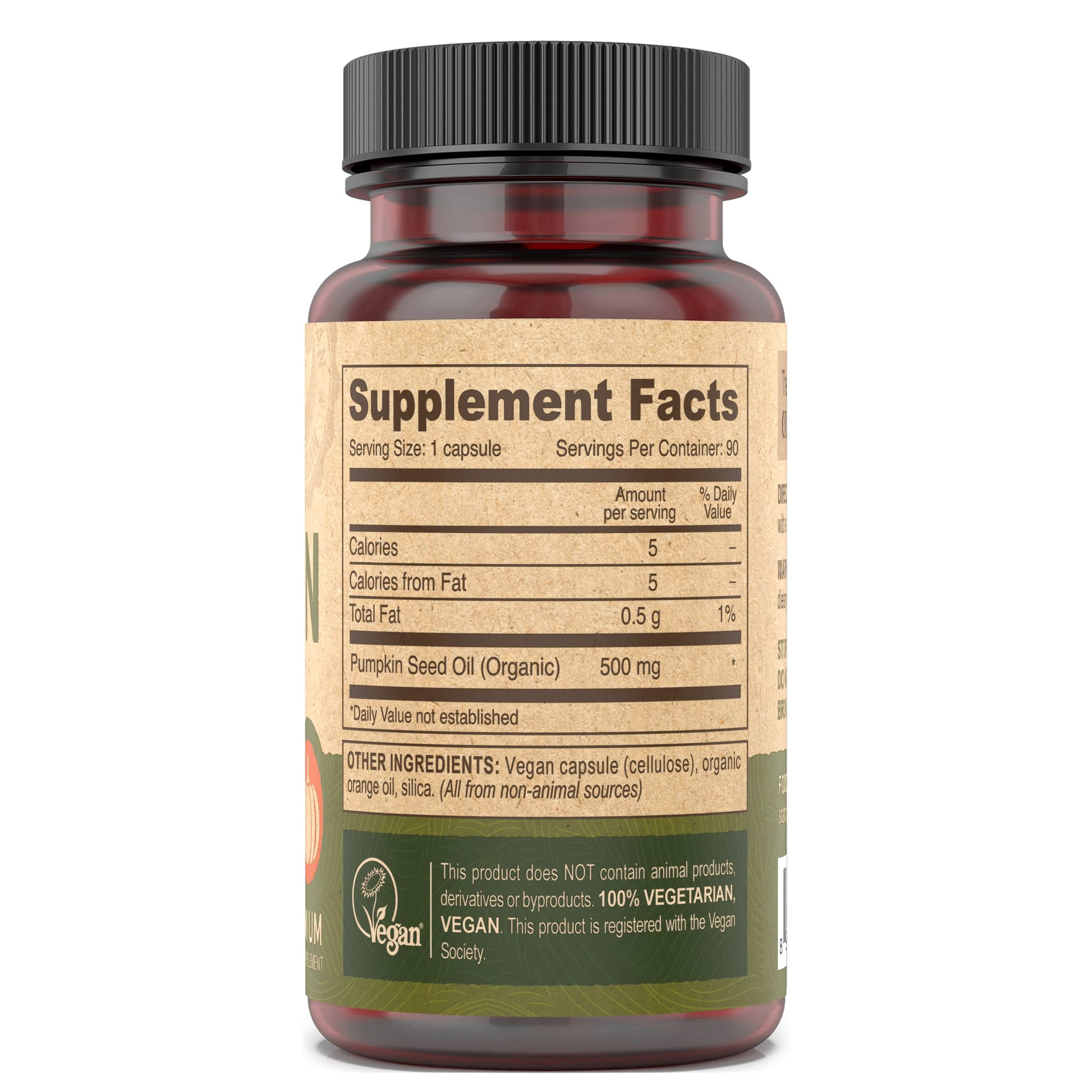Foto 3 pulgar | Suplemento De Aceite De Semillas De Calabaza Vegano Deva Nutrition 500 Mg 90 Cápsulas - Venta Internacional.