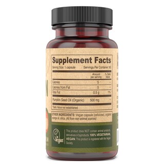 Foto 2 | Suplemento De Aceite De Semillas De Calabaza Vegano Deva Nutrition 500 Mg 90 Cápsulas - Venta Internacional.