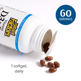 Foto 4 | Complemente Los Factores Naturales Con Vitamina D3 Y K2 1000 Ui/120 Mcg - Venta Internacional.