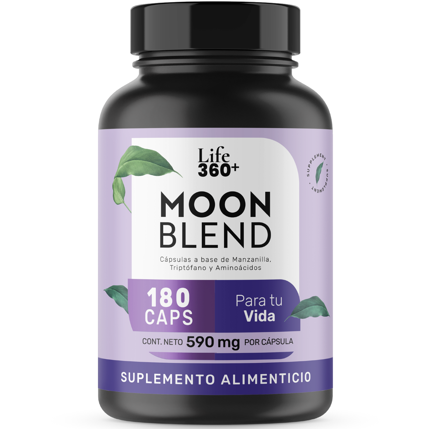 Foto 1 | Life 360+ Moon Blend 180 Caps Manzanilla Y Aminoácidos