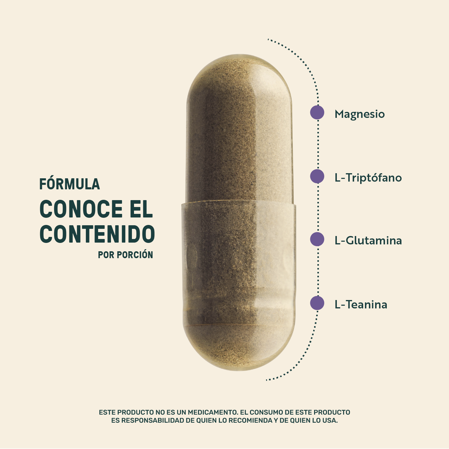 Foto 4 pulgar | Life 360+ Moon Blend 180 Caps Manzanilla Y Aminoácidos