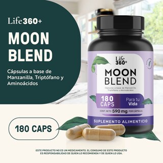 Foto 4 | Life 360+ Moon Blend 180 Caps Manzanilla Y Aminoácidos