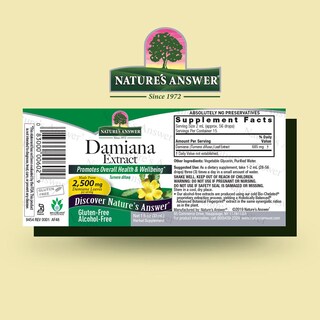 Foto 2 | Suplemento: Nature's Answer: Extracto De Damiana, 2500 Mg, 30 Ml - Venta Internacional.