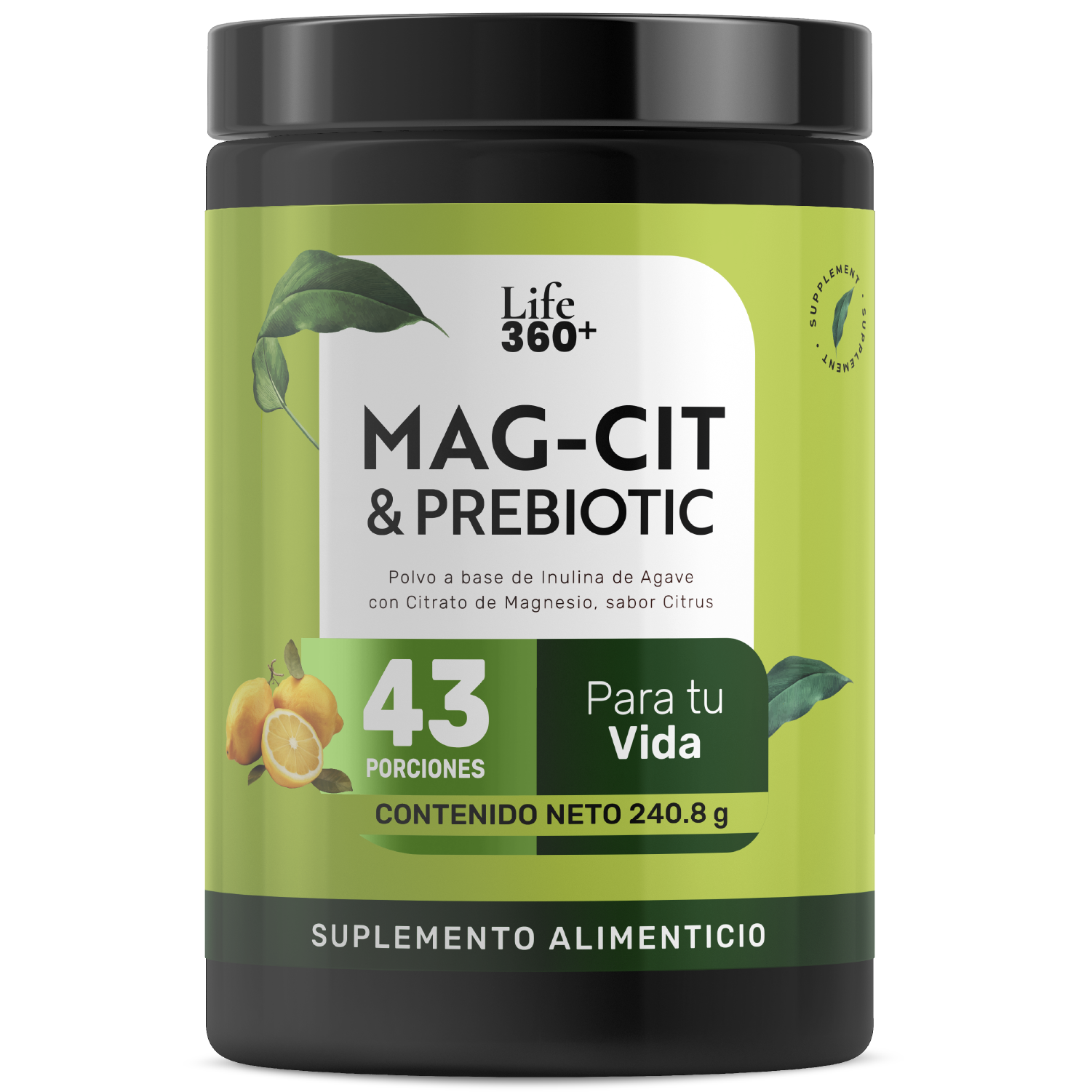 Foto 2 pulgar | Life 360+ Magcit & Prebiotic 240.8 G Citrato De Magnesio