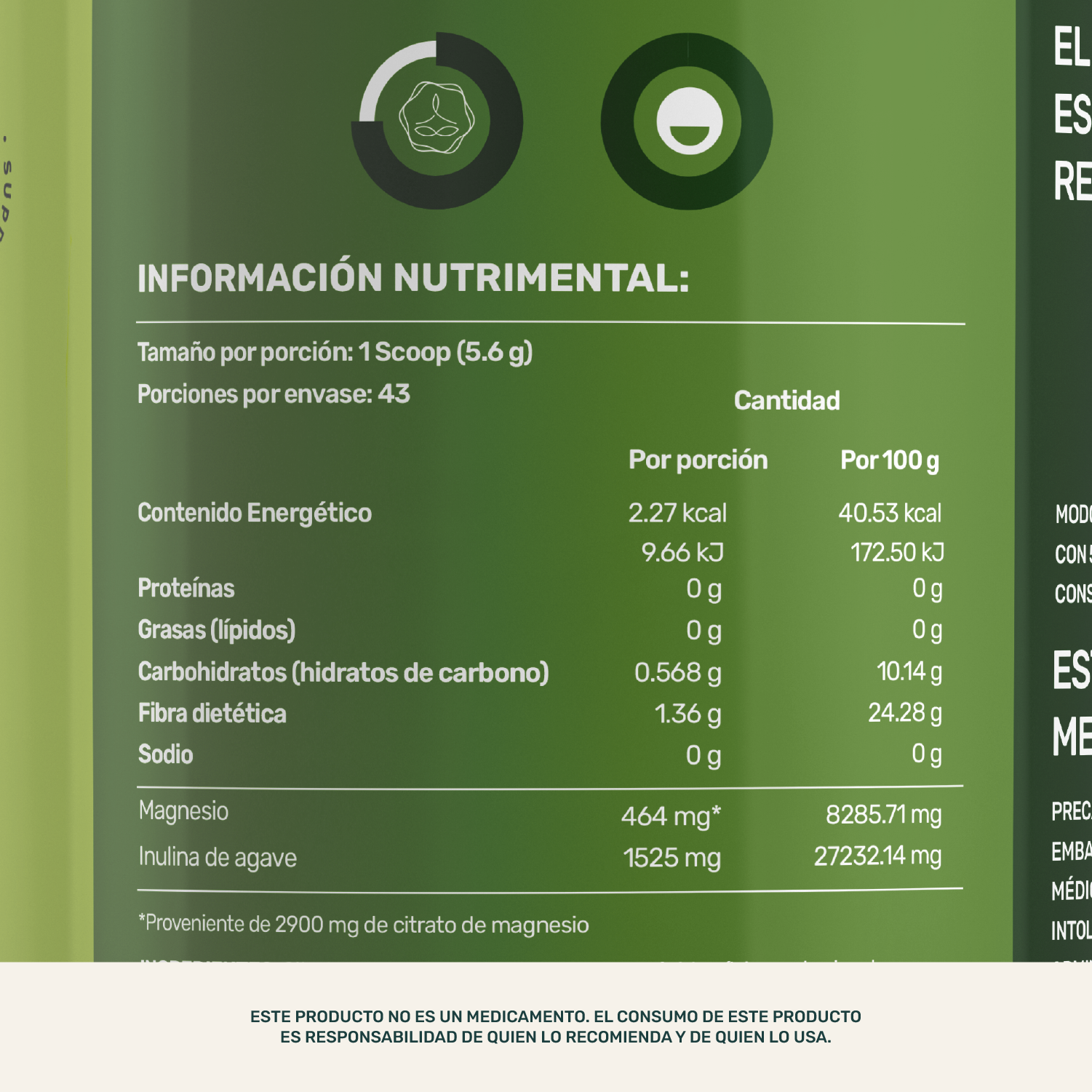 Foto 6 pulgar | Life 360+ Magcit & Prebiotic 240.8 G Citrato De Magnesio