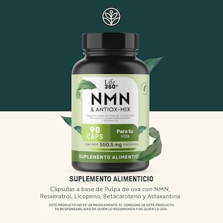 Foto 2 | Life 360+ Nmn & Antiox-mix 90 Caps Resveratrol Betacaroteno