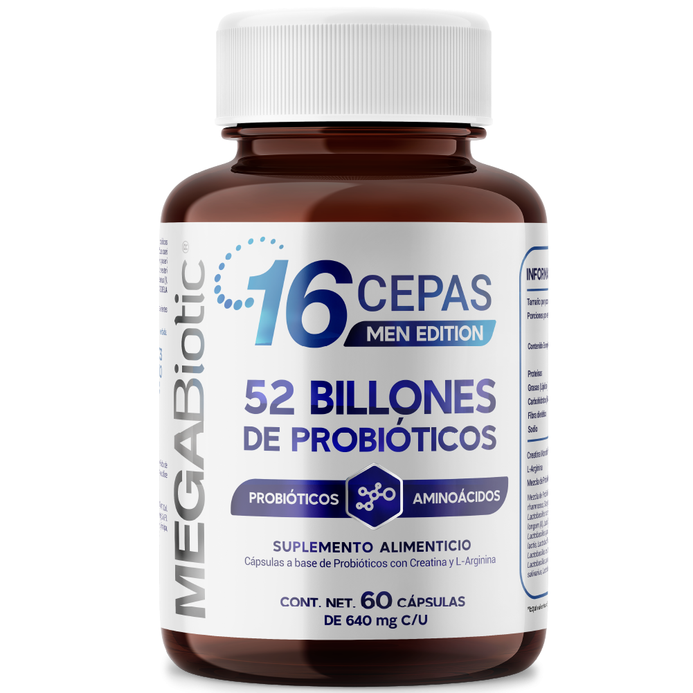 Foto 1 | Megabiotic Men Edition 16 Cepas 52 Billones 60 Caps Creatina