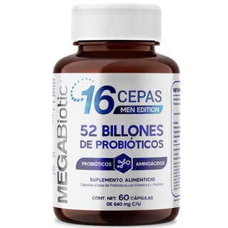 Foto 1 | Megabiotic Men Edition 16 Cepas 52 Billones 60 Caps Creatina