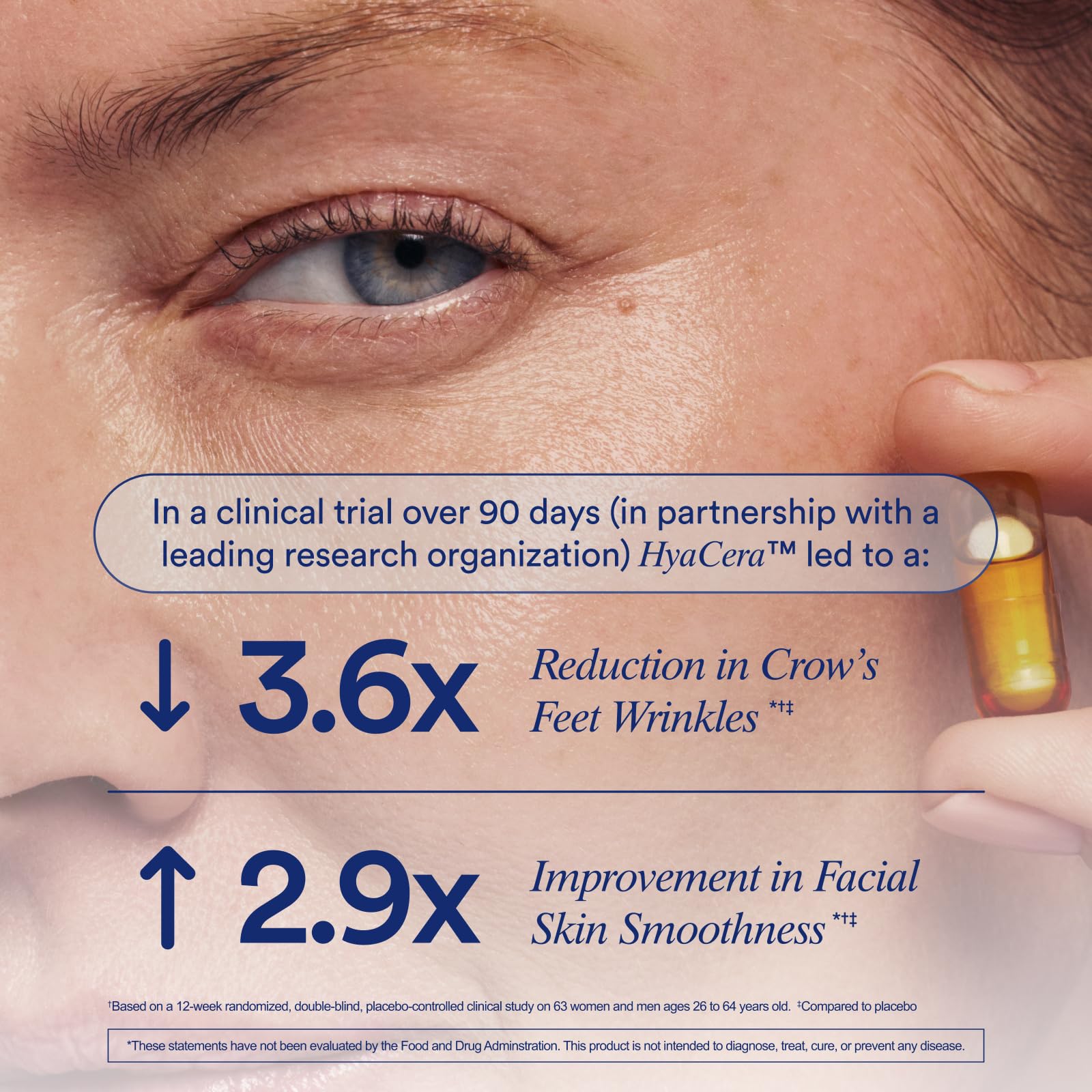 Foto 5 pulgar | Supplement Ritual Hyacera Skin Wrinkle Support, Suministro De 30 Días - Venta Internacional.