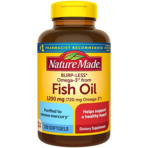 Foto 2 pulgar | Aceite de Pescado Sin Eructos Supplement Nature Made 1200 Mg 120 Cápsulas Blandas - Venta Internacional