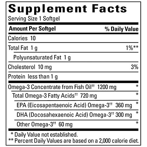Foto 3 pulgar | Aceite de Pescado Sin Eructos Supplement Nature Made 1200 Mg 120 Cápsulas Blandas - Venta Internacional