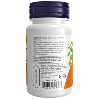 Foto 3 | Supplements Now Foods, Silimarina, Cardo Mariano, 300 Mg, 50 Cápsulas - Venta Internacional.