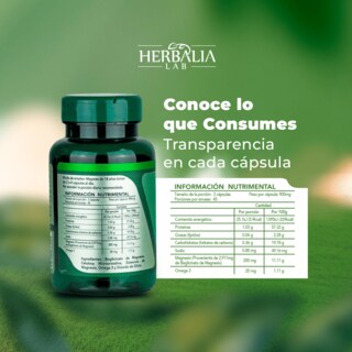 Foto 5 | Suplemento Alimenticio Herbalia Lab Glicinato de Magnesio 400mg Magnesio Glicinato + Omega 3 Magnesium Glycinate