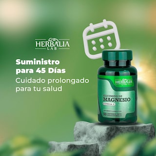 Foto 8 | Suplemento Alimenticio Herbalia Lab Glicinato de Magnesio 400mg Magnesio Glicinato + Omega 3 Magnesium Glycinate