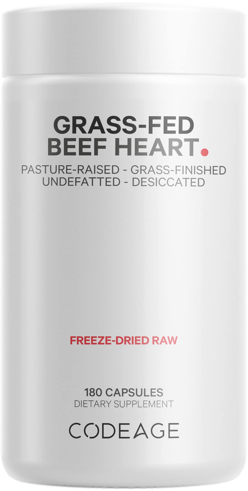 Foto 2 pulgar | Suplemento Codeage Grass Fed Beef Heart 180 Cápsulas - Venta Internacional.