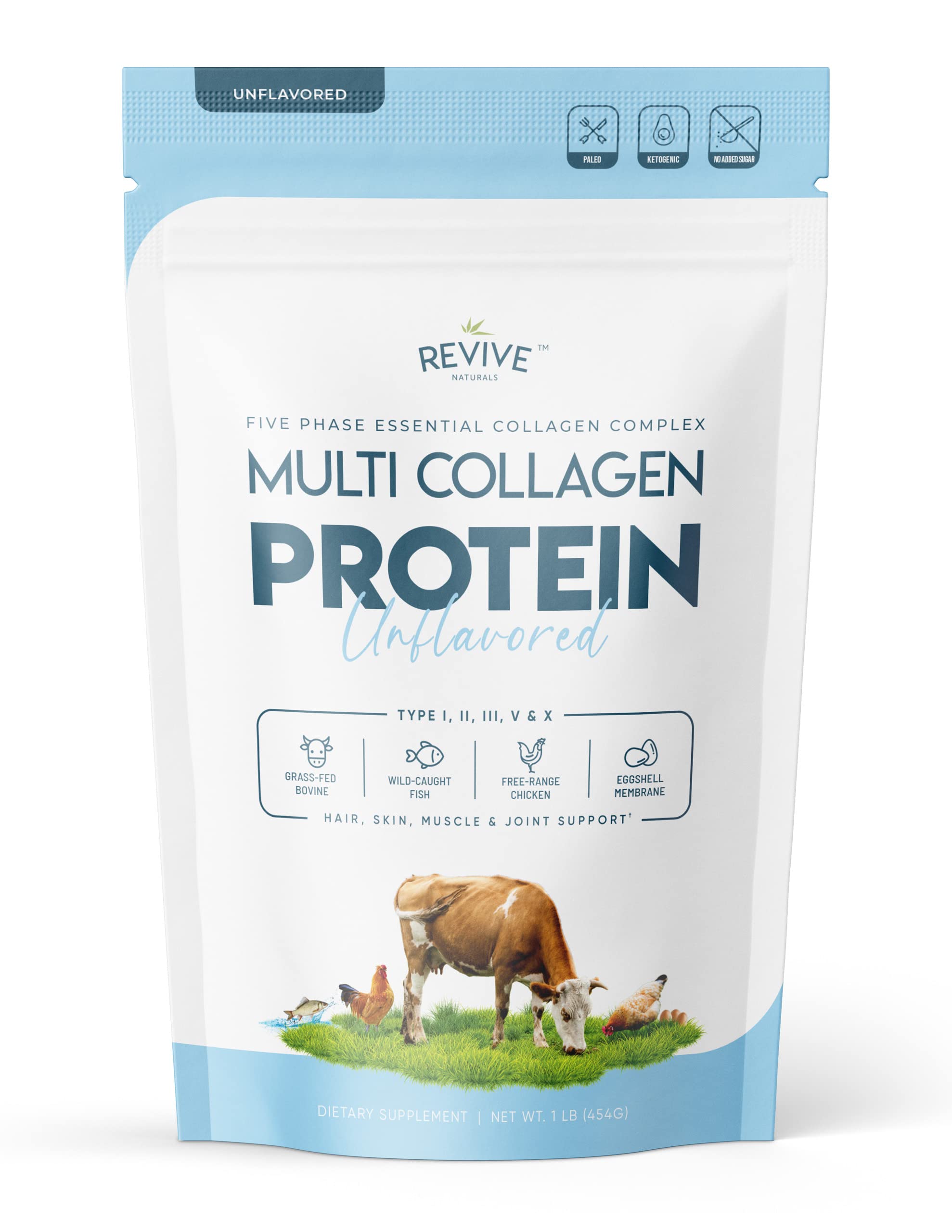Foto 2 pulgar | Proteína En Polvo Revive Naturals Multi Colágeno Hidrolizado 473 - Venta Internacional.
