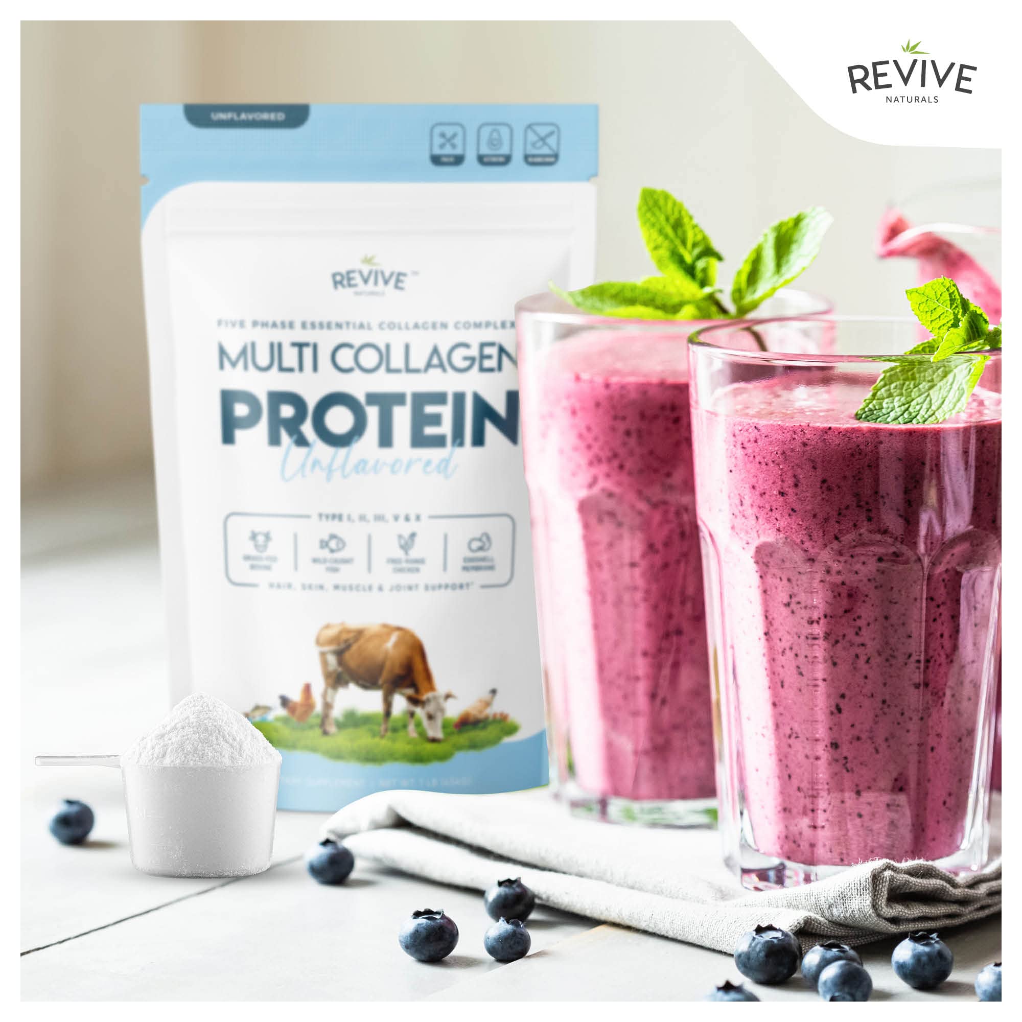 Foto 4 pulgar | Proteína En Polvo Revive Naturals Multi Colágeno Hidrolizado 473 - Venta Internacional.