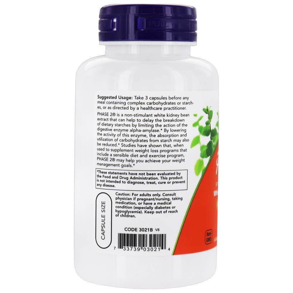 Foto 4 pulgar | Neutralizador De Almidón Supplement Now Foods Phase 2, 500 Mg, 120 Cápsulas - Venta Internacional.