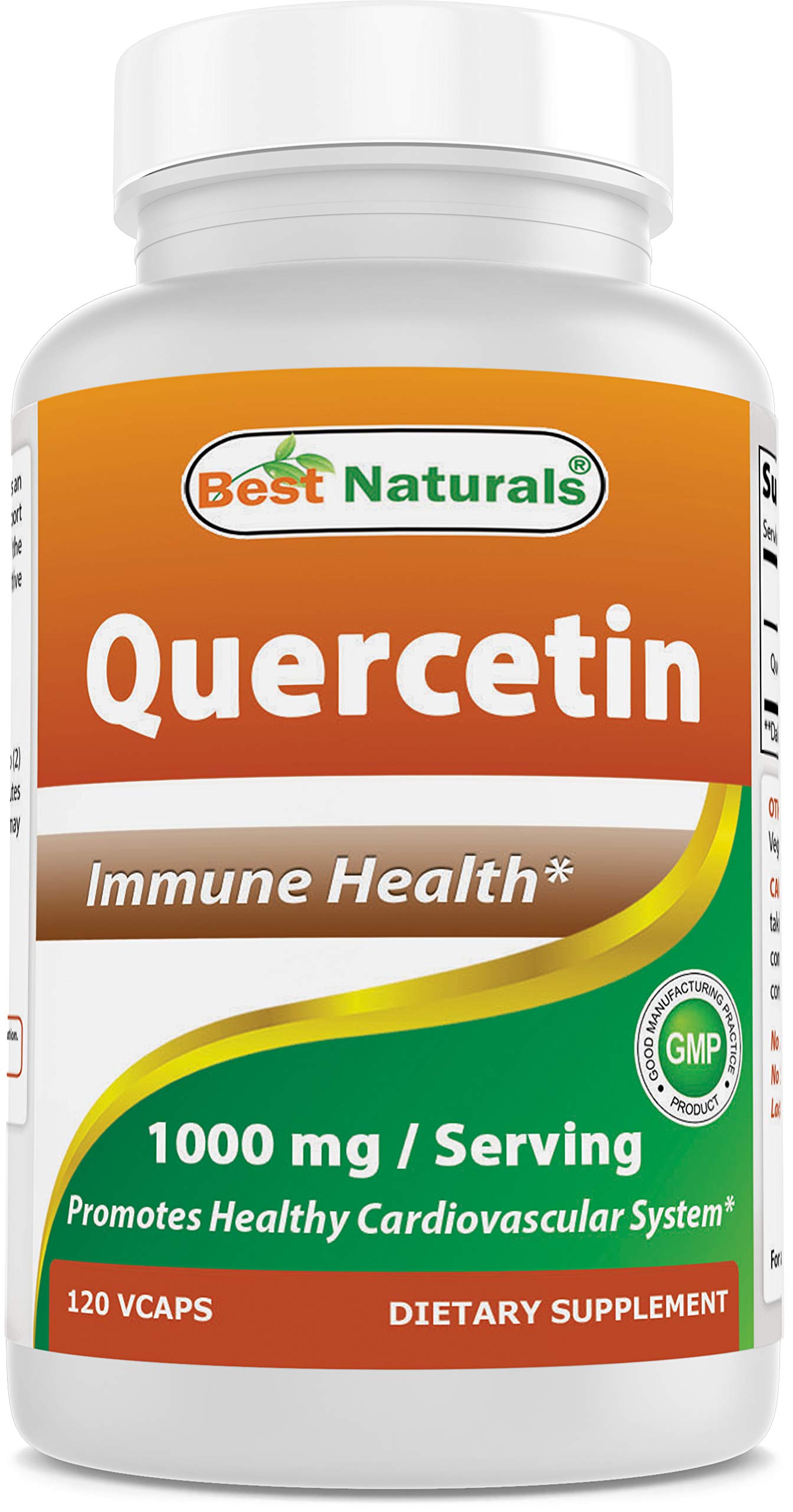 Foto 2 pulgar | Suplemento Best Naturals Quercetina 1000 Mg 120 Cápsulas Vegetarianas - Venta Internacional.