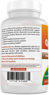 Foto 6 | Suplemento Best Naturals Quercetina 1000 Mg 120 Cápsulas Vegetarianas - Venta Internacional.