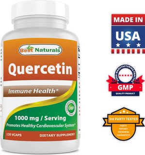 Foto 7 | Suplemento Best Naturals Quercetina 1000 Mg 120 Cápsulas Vegetarianas - Venta Internacional.