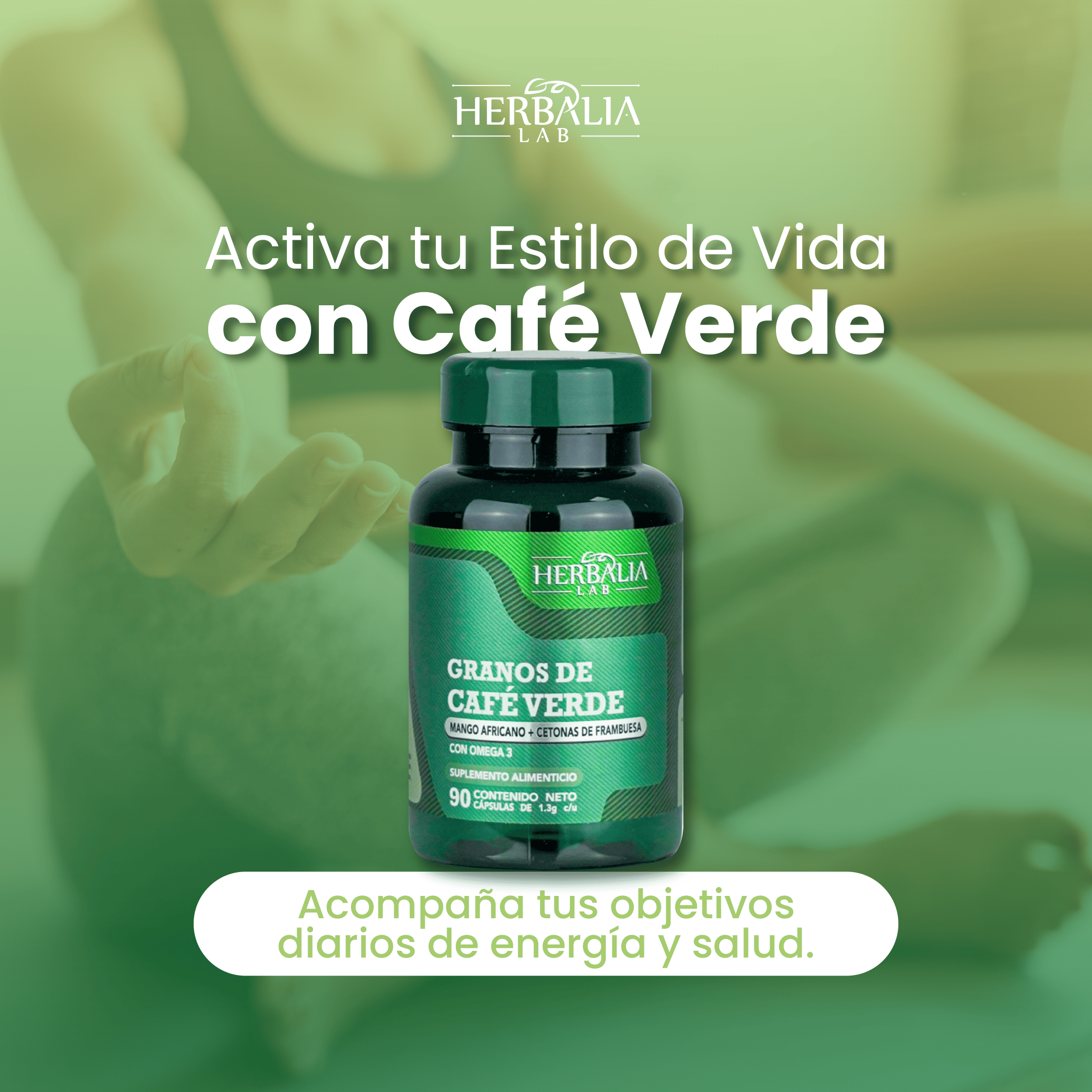 Foto 5 | Suplemento Alimenticio Herbalia Lab Granos de Café Verde Mango Africano Cetonas de Frambuesa y Omega 3