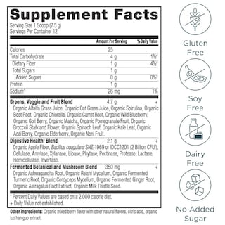 Foto 2 | Suplementos Ancient Nutrition Supergreens En Polvo, 90 Ml - Venta Internacional.