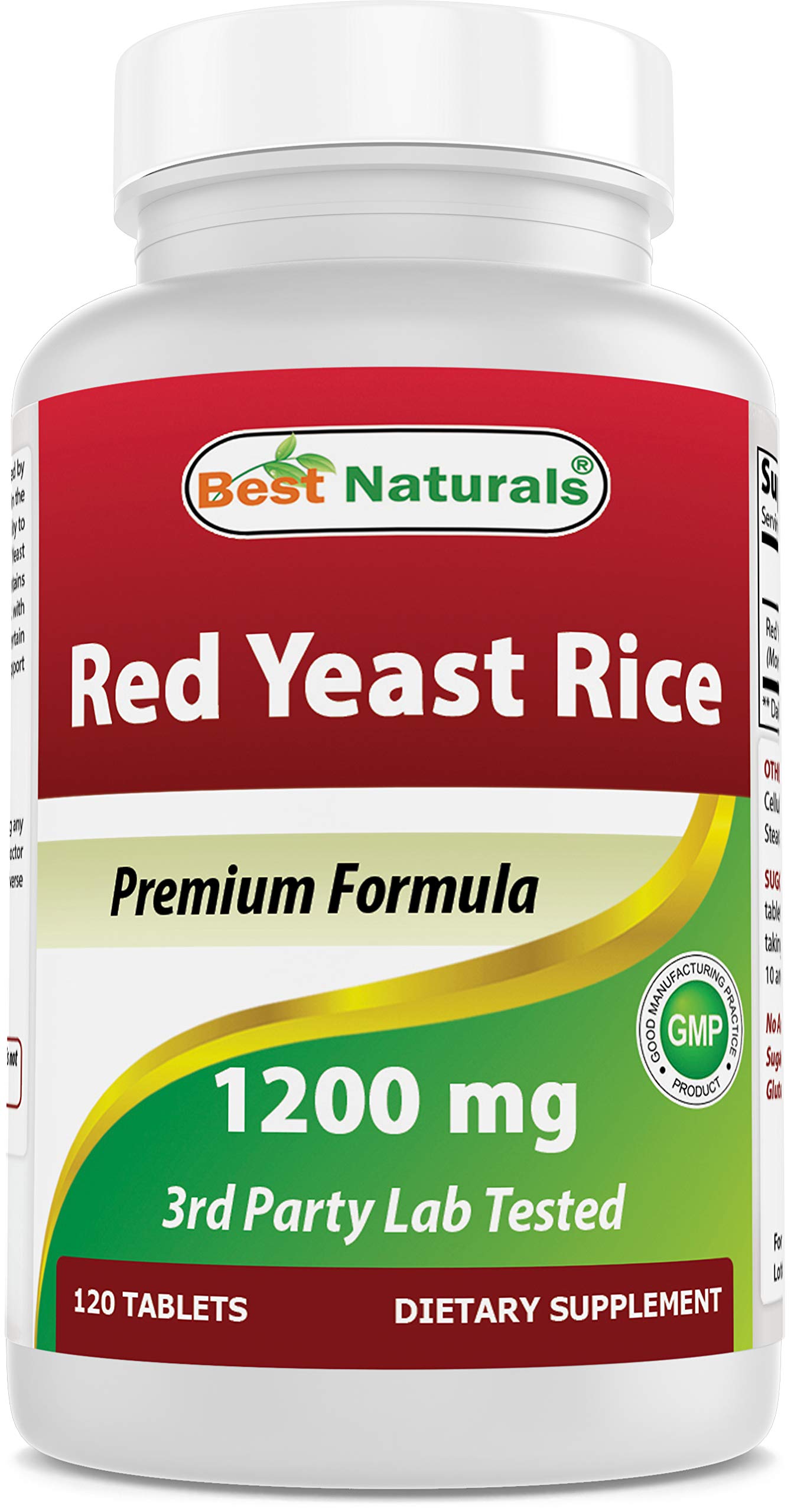 Foto 2 pulgar | Suplemento Best Naturals De Arroz De Levadura Roja 1200 Mg 120 Tabletas - Venta Internacional.