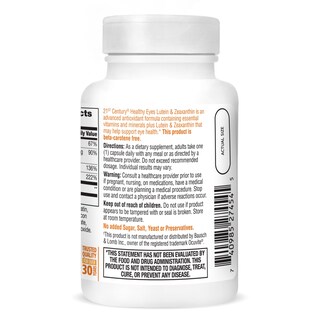 Foto 7 | Suplemento 21st Century Healthy Eyes Con Luteína Y Zeaxantina 60 - Venta Internacional.
