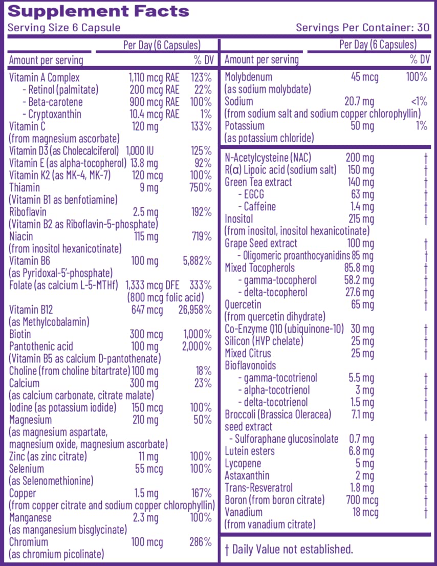 Foto 6 pulgar | Suplemento Multivitamínico Y Mineral Aor Ortho Core 180 Cápsulas - Venta Internacional.