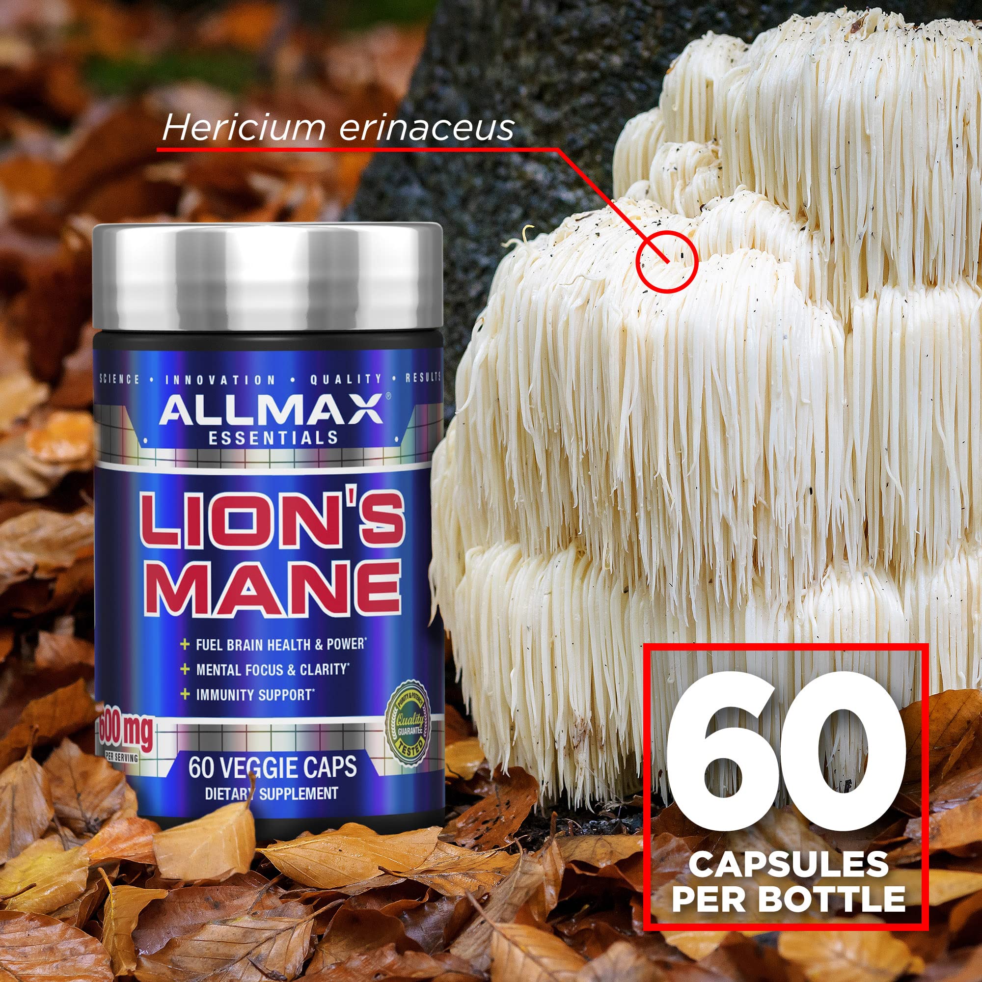 Foto 4 | Suplemento Allmax Lion's Mane 60 Cápsulas Vegetarianas Nootrópicas - Venta Internacional.
