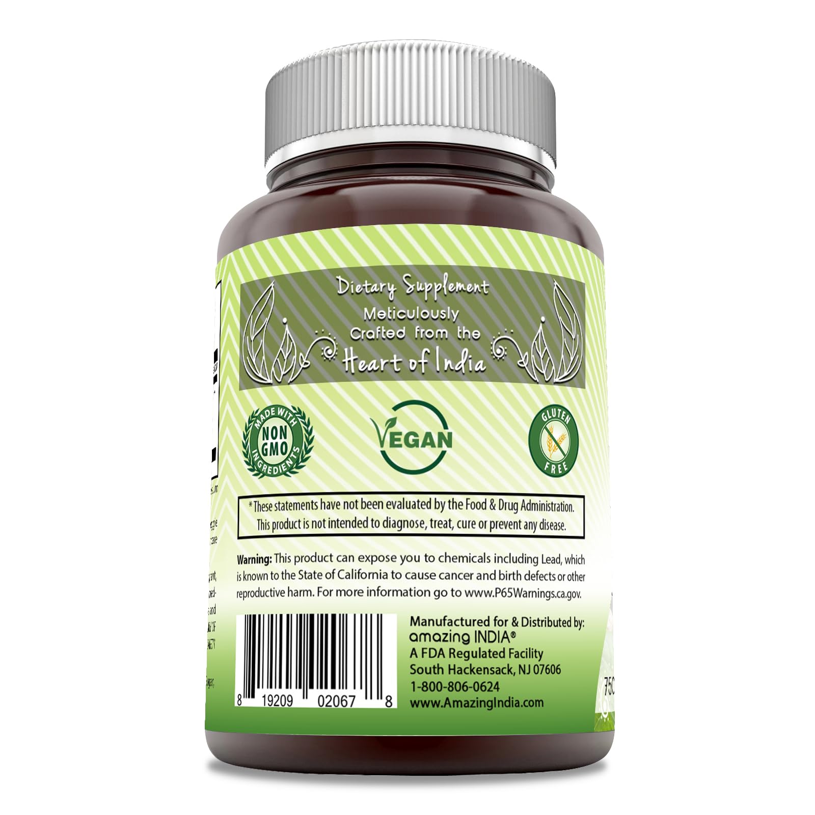 Foto 4 pulgar | Suplemento Amazing India Triphala Fruit 750 Mg 120 Cápsulas - Venta Internacional.