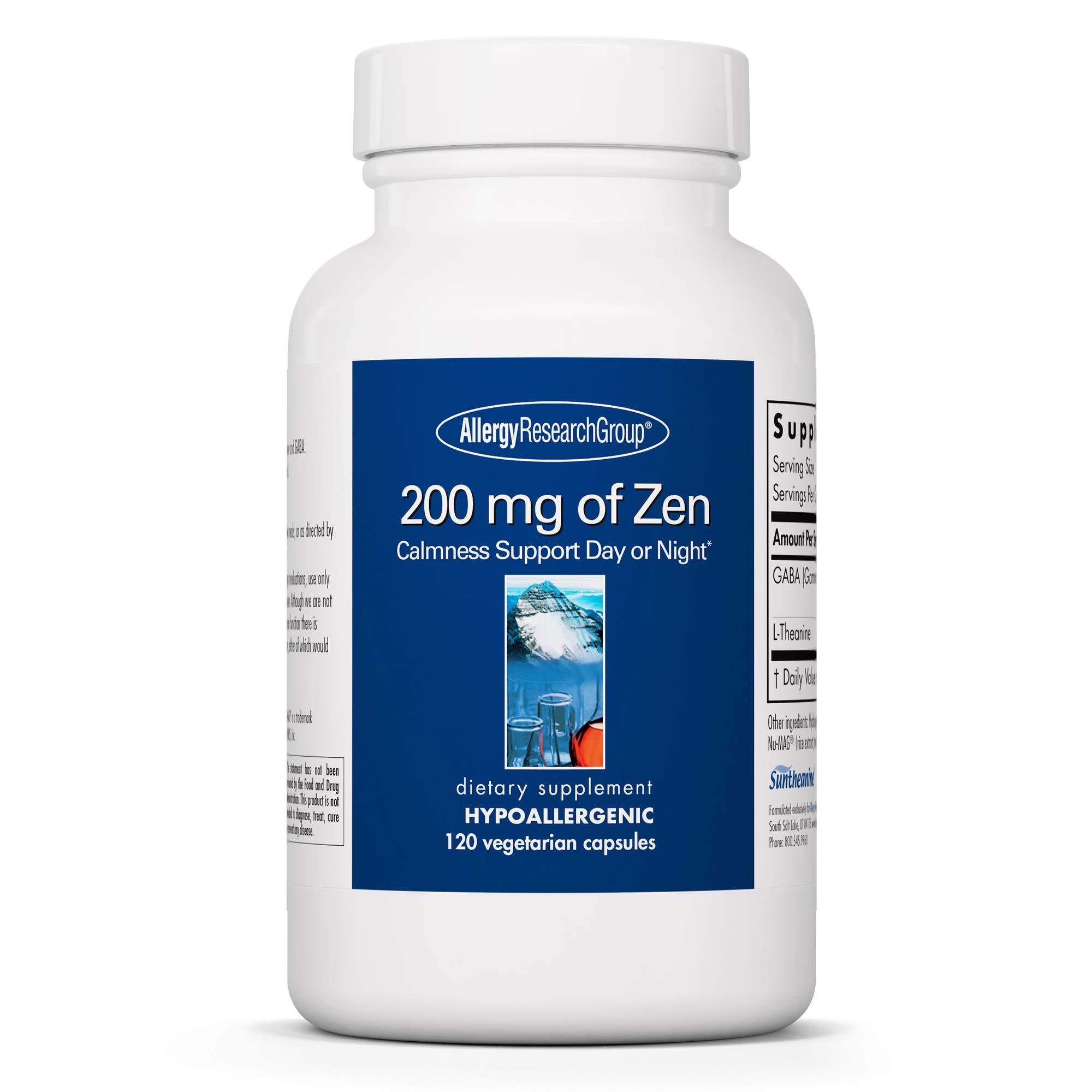 Suplemento Allergy Research Group, 200 Mg De Zen, 120 Cápsulas - Venta Internacional.