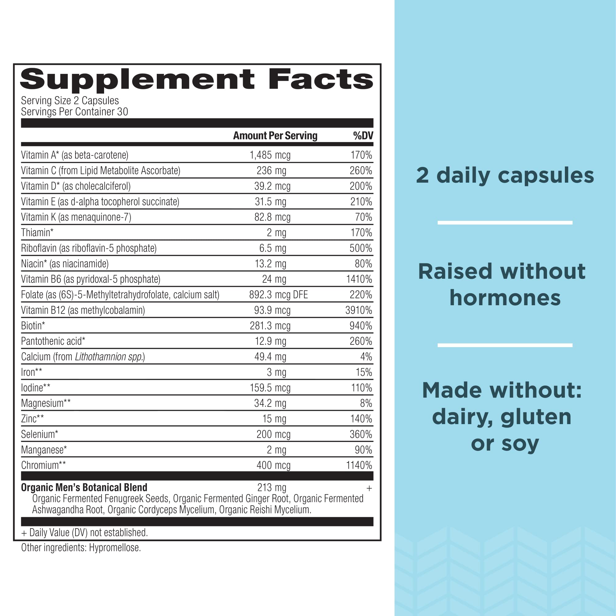 Foto 3 pulgar | Suplemento Multivitamínico Ancient Nutrition Para Hombres, 60 Unidades - Venta Internacional.