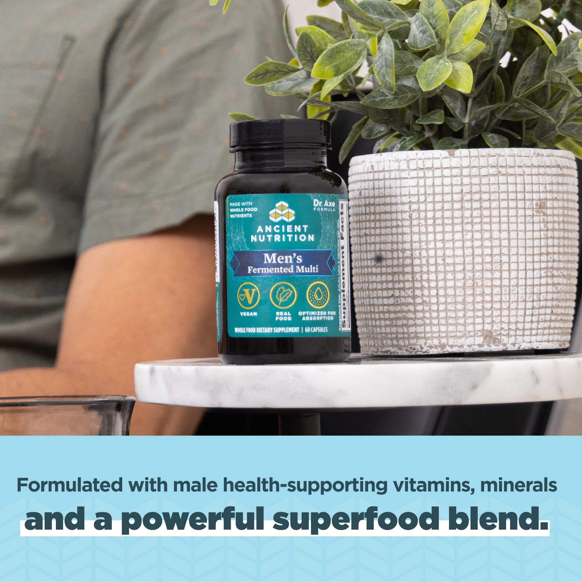 Foto 5 | Suplemento Multivitamínico Ancient Nutrition Para Hombres, 60 Unidades - Venta Internacional.