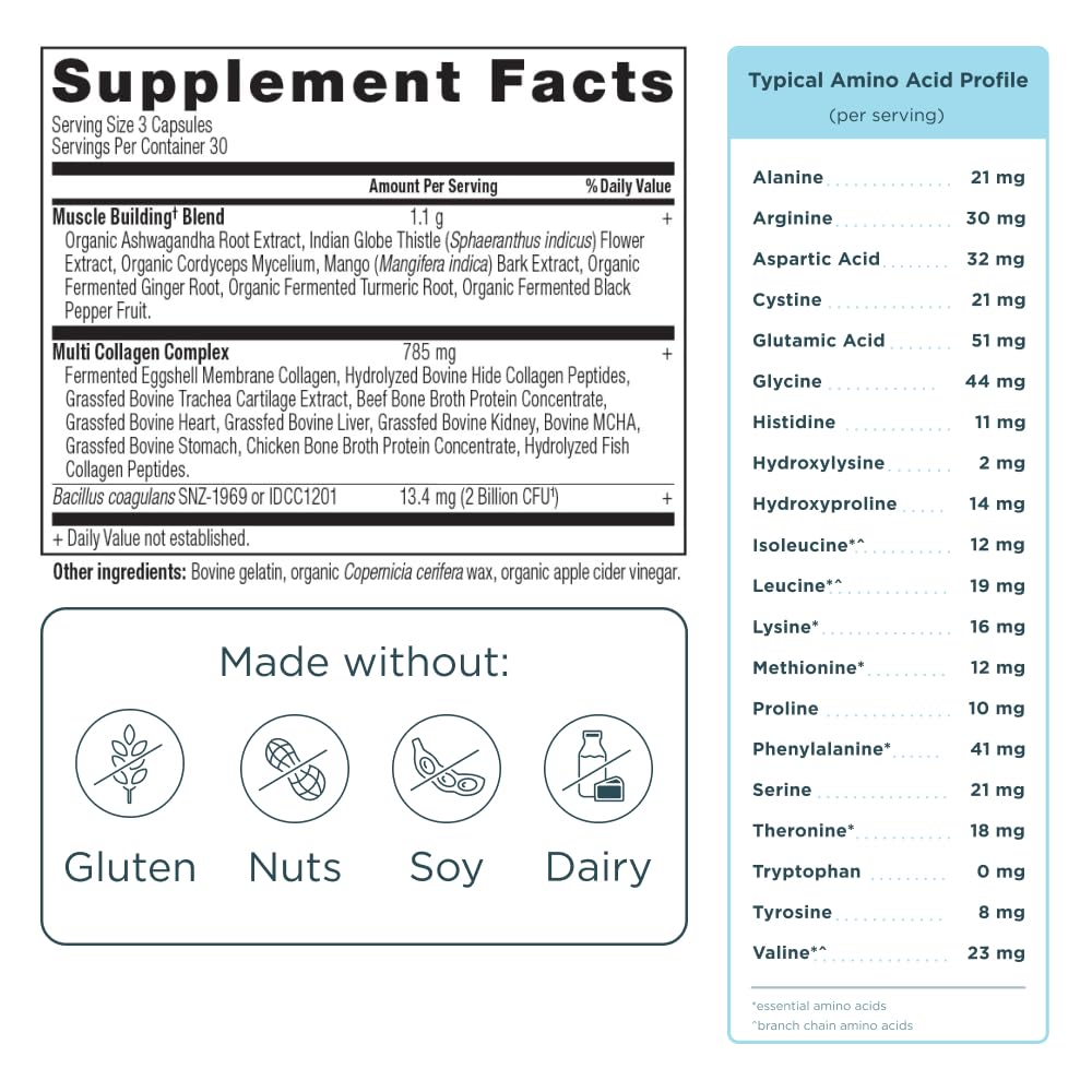 Foto 2 | Suplemento De Proteína De Colágeno Avanzada De Ancient Nutrition 90 Cápsulas - Venta Internacional.