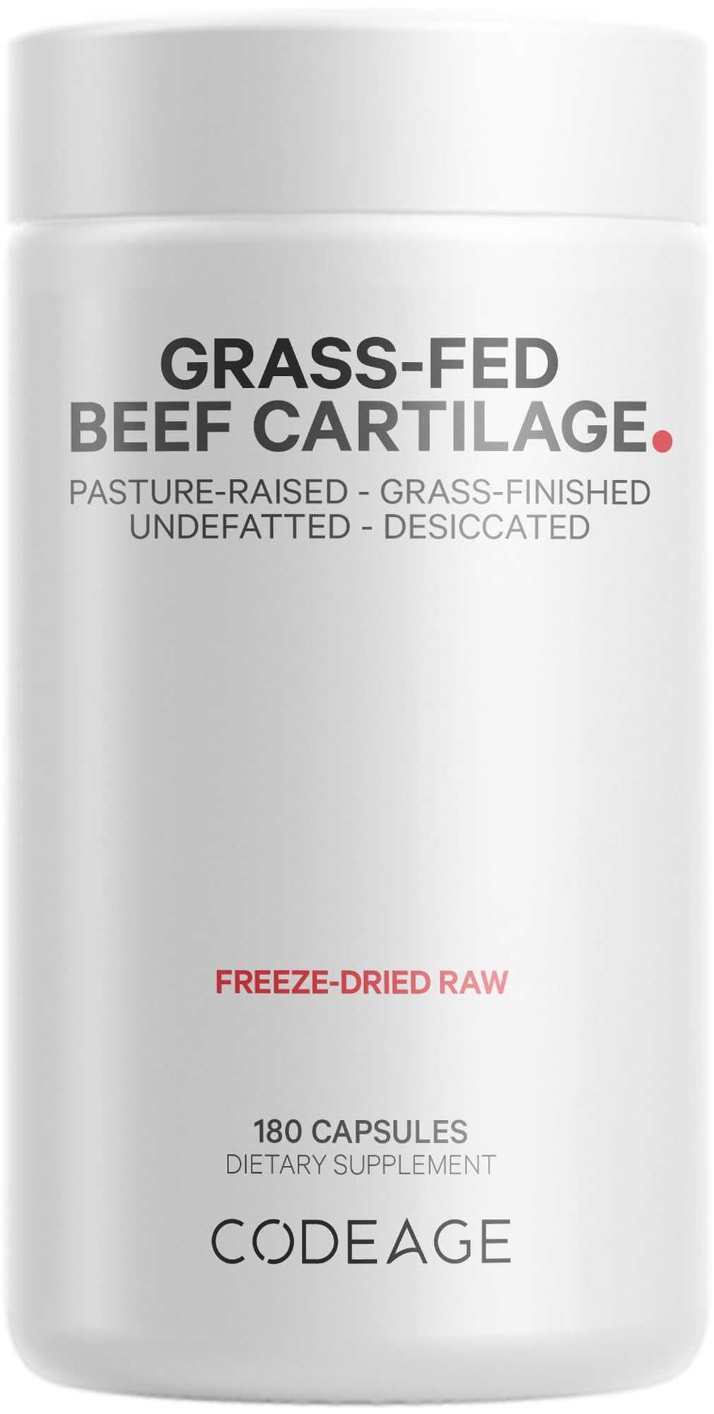 Suplemento Codeage Carne De Res Alimentada Con Pasto 180 Cápsulas - Venta Internacional.
