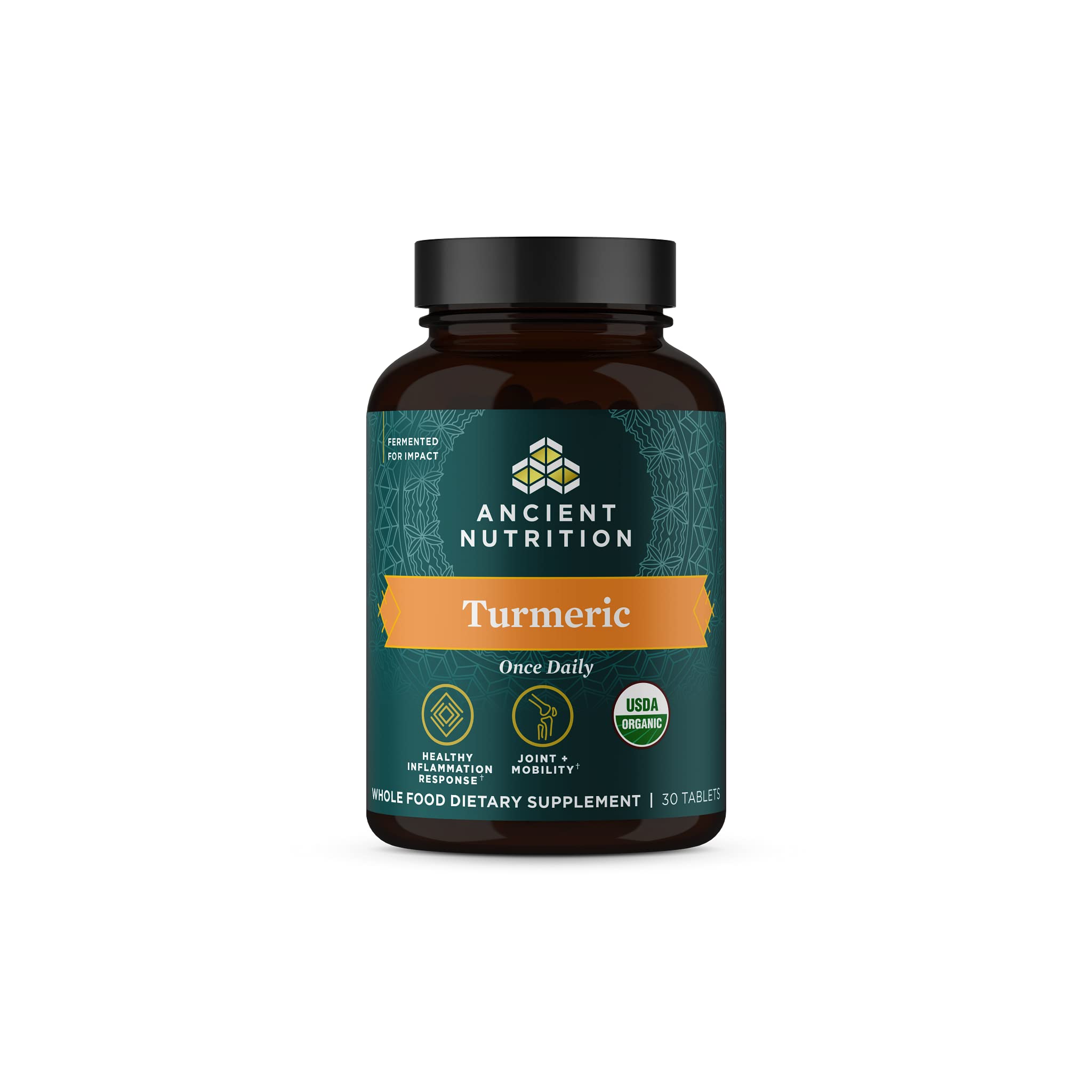 Foto 1 | Suplemento De Cúrcuma Ancient Nutrition 30 Comprimidos - Venta Internacional.