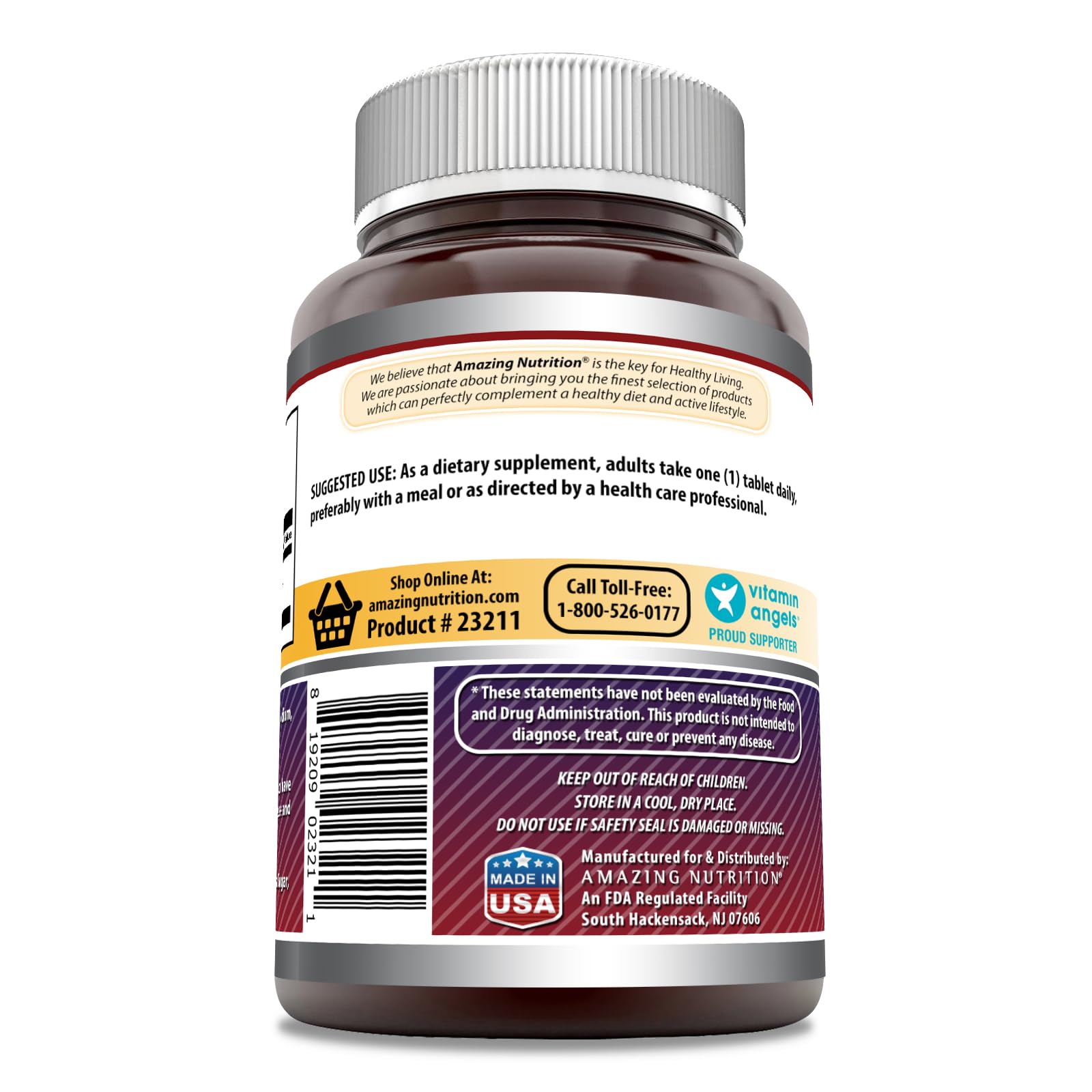 Foto 4 pulgar | Suplemento Amazing Formulas, Tabletas De Inositol De 1000 Mg, 250 Unidades - Venta Internacional.