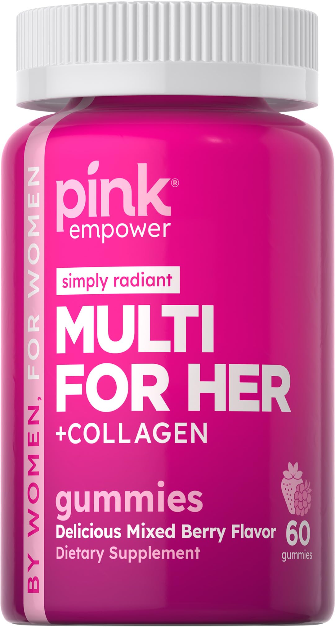 Foto 2 pulgar | Gomitas Multivitamínicas Pink Para Mujeres Con Colágeno Y Biotina - Venta Internacional.