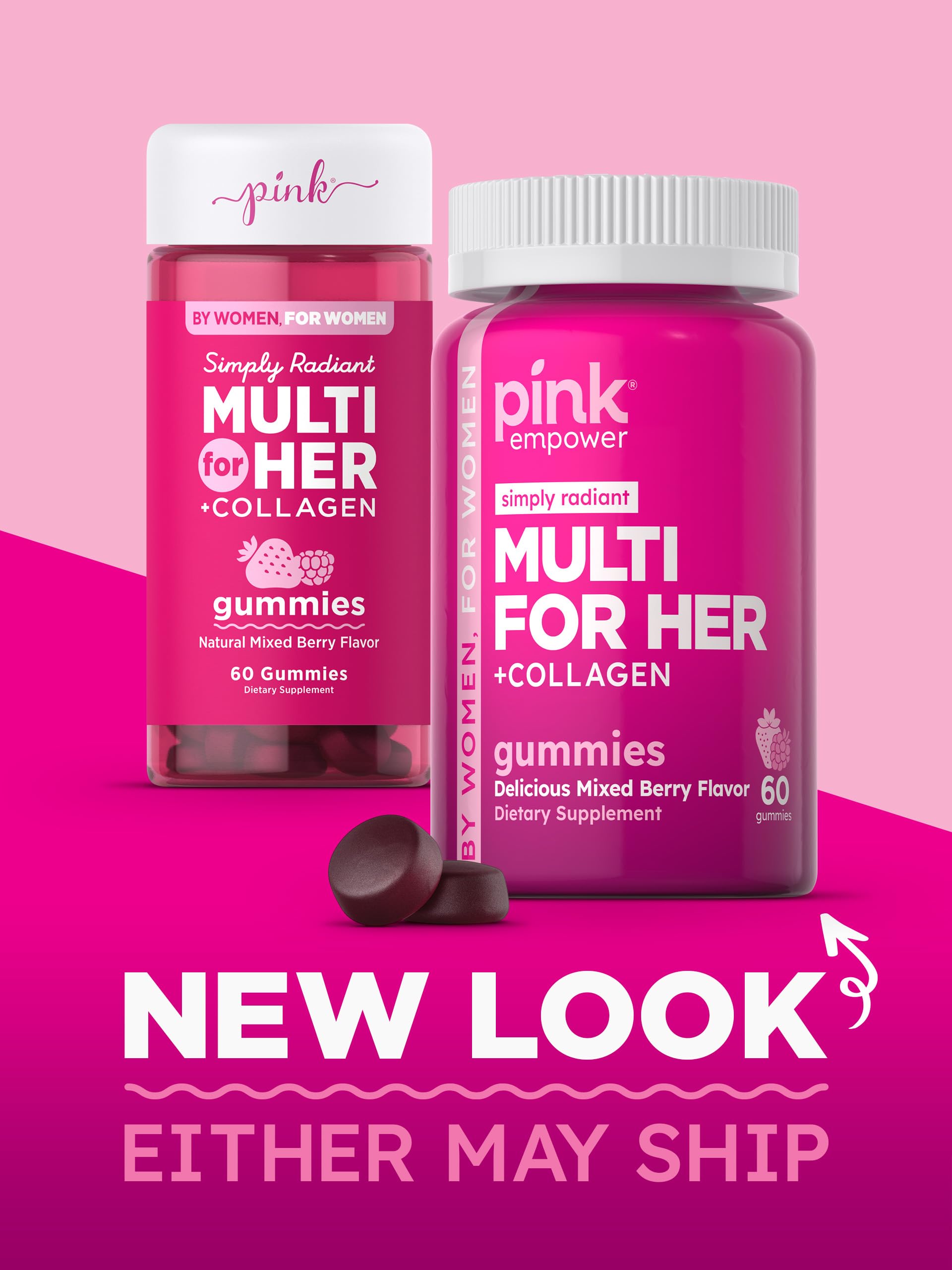 Foto 7 pulgar | Gomitas Multivitamínicas Pink Para Mujeres Con Colágeno Y Biotina - Venta Internacional.